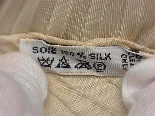 超美品 HERMES エルメス スカーフ カレ90 プリーツ PLUMES 羽 - ベージュ系 マルチカラー シルク100% レディース