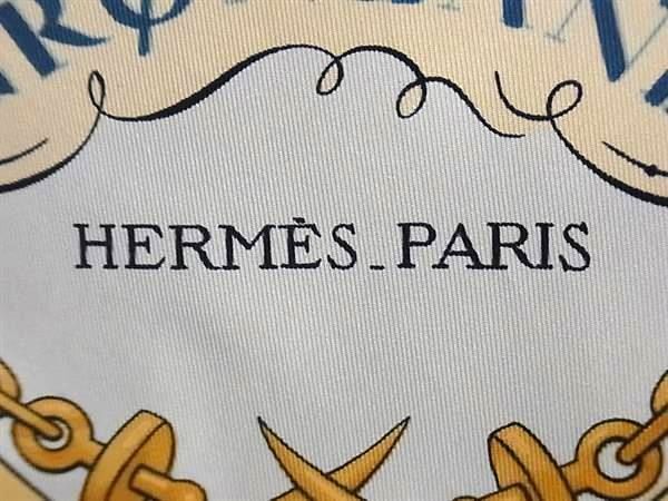 HERMES エルメス スカーフ カレ90 GRONLAND グリーンランド エスキモー 犬ぞり - ベージュ系 マルチカラー シルク100% レディース