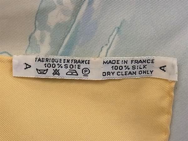 HERMES エルメス スカーフ カレ90 GRONLAND グリーンランド エスキモー 犬ぞり - ベージュ系 マルチカラー シルク100% レディース