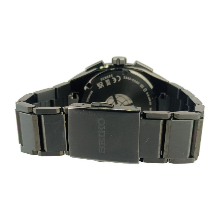超美品 SEIKO セイコー 腕時計 アストロンネクスターシリーズ 3X62-0AA0/SBXD015 ブラック文字盤 TI TI メンズ ソーラーGPS衛星電波