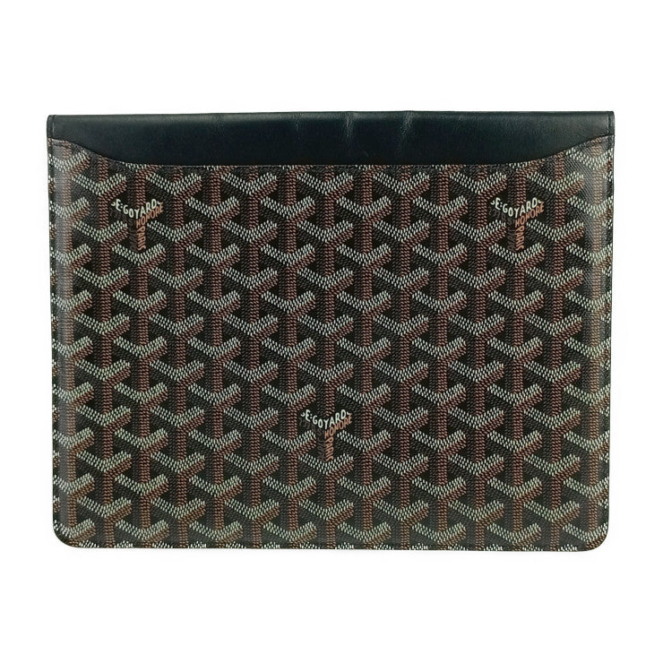 美品 GOYARD ゴヤール クラッチバッグ カモンドMM - ブラック PVC レザー ユニセックス