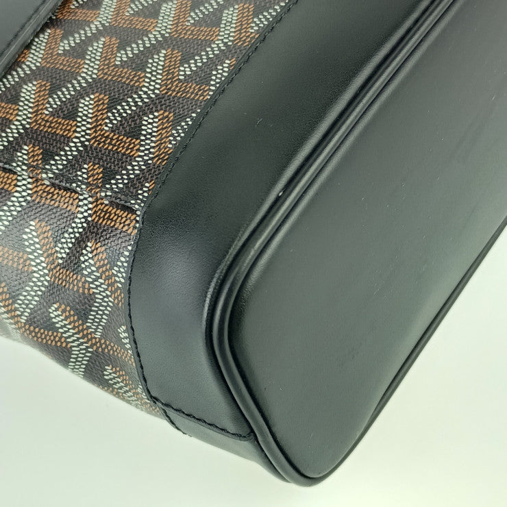 GOYARD ゴヤール ビジネスバッグ シタダン PM - ブラック PVC レザー ユニセックス シルバー金具