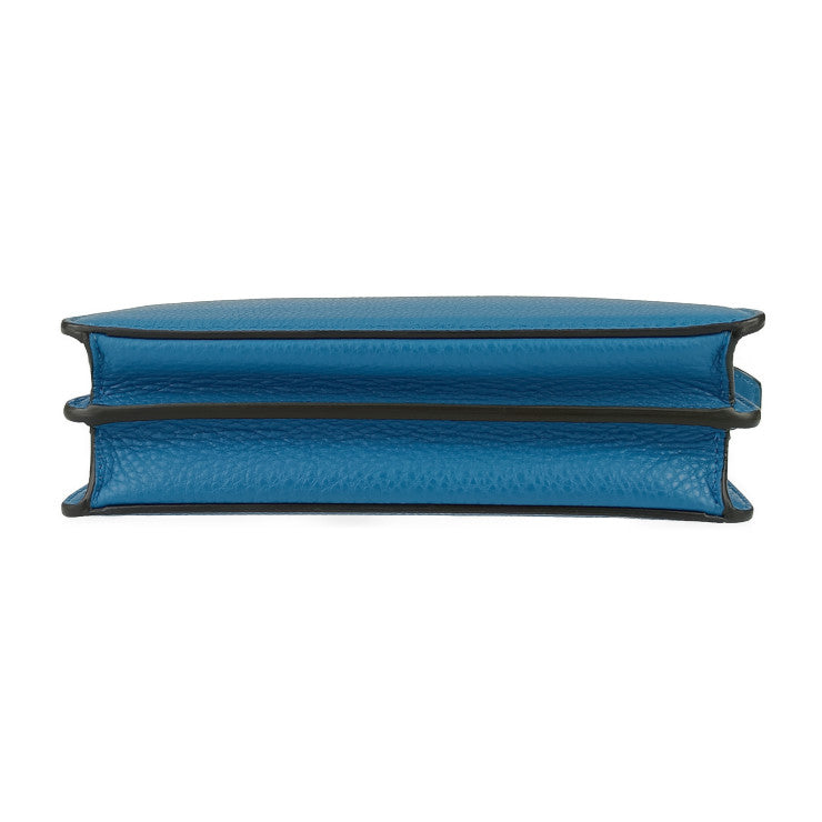 超美品 FENDI フェンディ ハンドバッグ ビーカブーアイシーユー 7VA582 AMA3 F1JS5 ブルー カーフレザー シルバー金具 2WAY