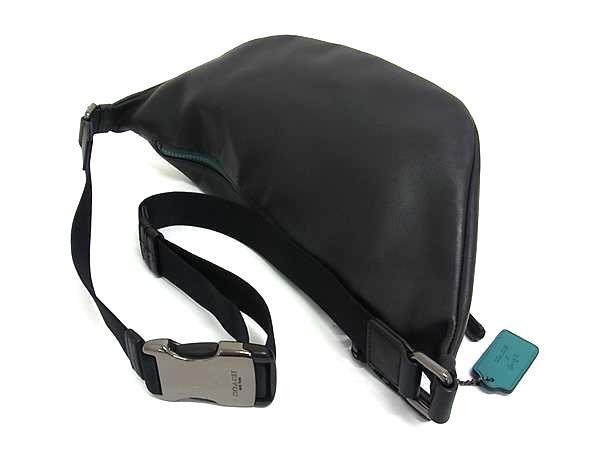 COACH コーチ ウエストバッグ GUANG YU コラボ シグネチャー ボディバッグ 2525 ブラウン系 ブラック系 PVC レザー メンズ