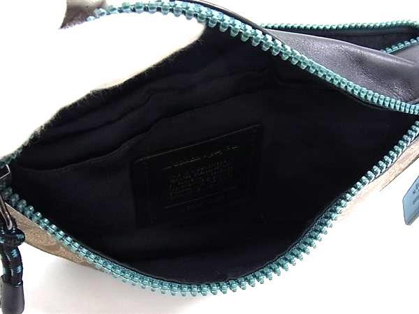 COACH コーチ ウエストバッグ GUANG YU コラボ シグネチャー ボディバッグ 2525 ブラウン系 ブラック系 PVC レザー メンズ