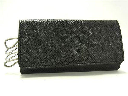 LOUIS VUITTON ルイヴィトン キーケース タイガ ミュルティクレ4 M30522 アルドワーズ レザー ユニセックス シルバー金具 美品