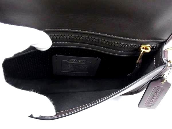 COACH コーチ ショルダーバッグ マルチファンクション クロスボディ ウィズ ディンキー C2613 ブラウン系 シグネチャージャカード レザー ユニセックス ゴールド金具 美品