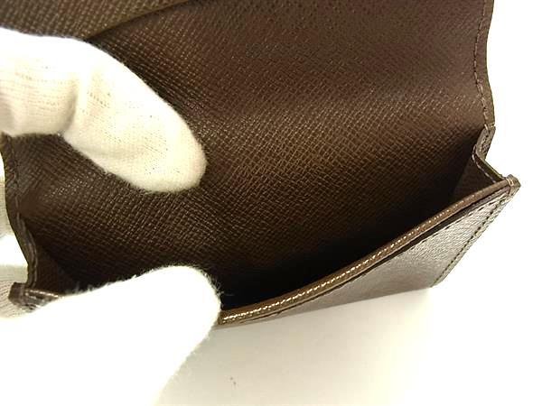 LOUIS VUITTON ルイヴィトン カードケース タイガ アンヴェロップ カルト ドゥ ヴィジット M30928 グリズリ レザー ユニセックス 名刺入れ 美品