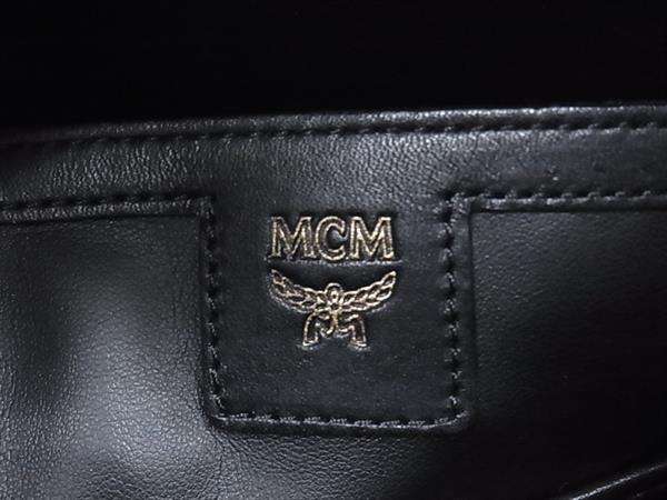 MCM エムシーエム リュックサック STARK サイドスタッズ バックパック MMK65VE37IG001 ベージュ系 ヴィセトス コーテッドキャンバス×レザー レディース ゴールド金具 美品