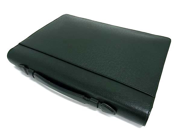 LOUIS VUITTON ルイヴィトン ビジネスバッグ タイガ セルヴィエット・クラド M30074 エピセア レザー メンズ ブリーフケース ゴールド金具