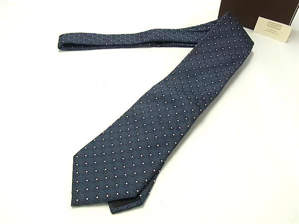 LOUIS VUITTON ルイヴィトン ネクタイ ネクタイ - ネイビー系×ピンク系 シルク100% メンズ ドット柄 水玉 新品未使用展示品