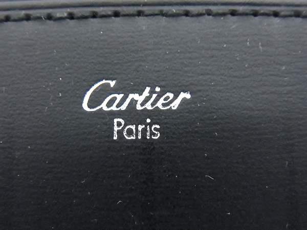 Cartier カルティエ 札入れ パシャ ドゥ カルティエ 長財布 L300439 ブラック レザー メンズ シルバー金具 超美品