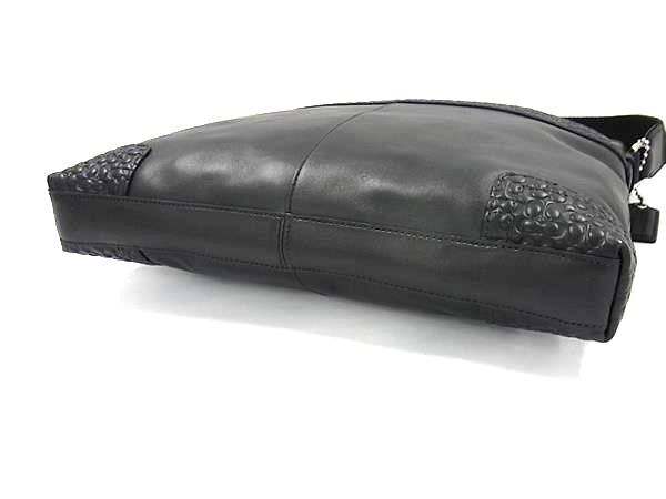 COACH コーチ ショルダーバッグ GRAM LEATHER ZIP TOP CROSSBODY F70456 ブラック レザー メンズ 新品未使用展示品