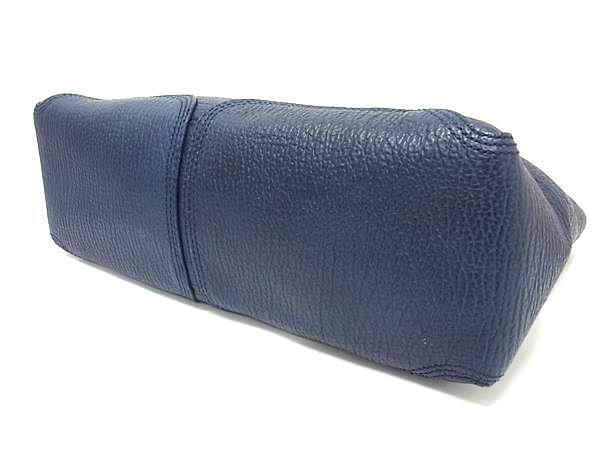 3.1 Phillip Lim フィリップ リム ハンドバッグ パシュリ ミディアムサッチェル - ネイビー系 レザー レディース ゴールド金具 美品