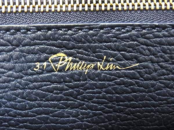 3.1 Phillip Lim フィリップ リム ハンドバッグ パシュリ ミディアムサッチェル - ネイビー系 レザー レディース ゴールド金具 美品