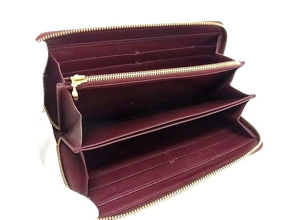 LOUIS VUITTON ルイヴィトン 長財布 モノグラム ヴェルニ ジッピーウォレット M91536 ルージュフォーヴィスト パテントレザー レディース ラウンドファスナー ゴールド金具
