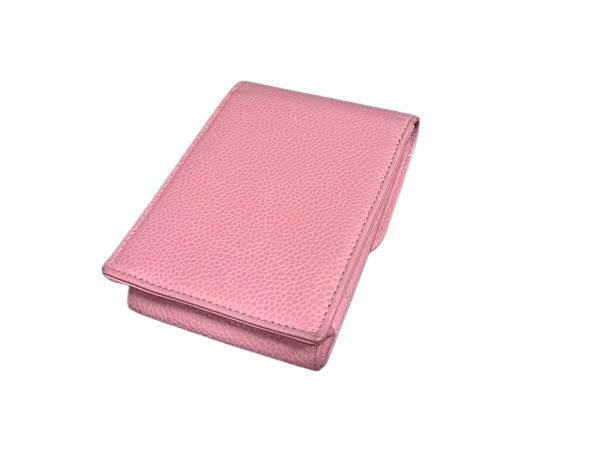CHANEL シャネル 煙草ケース ココマーク シガレットケース A135511 ピンク系 キャビアスキン レディース