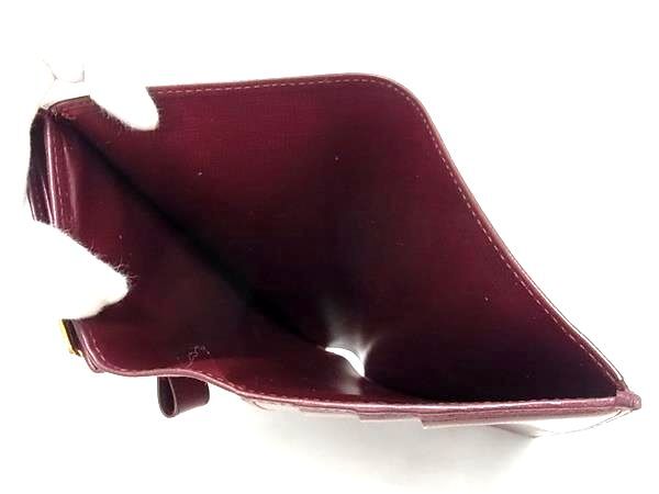 Cartier カルティエ 長財布 マストライン 三つ折り財布 ボルドー系 レザー ユニセックス ゴールド金具 超美品