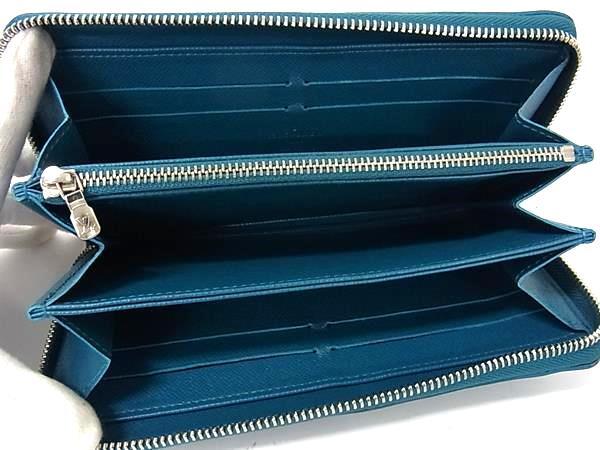 LOUIS VUITTON ルイヴィトン 長財布 エピ ジッピーウォレット M60311 シアン レザー ユニセックス ラウンドファスナー シルバー金具