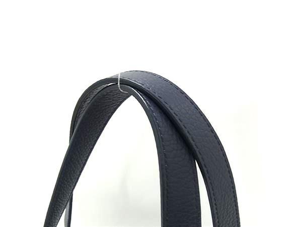 FURLA フルラ トートバッグ 1927 L TOTE 36 WB01099 ネイビー系 レザー レディース ショルダーバッグ ゴールド金具 美品