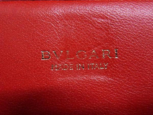 BVLGARI ブルガリ 名刺入れ ブルガリブルガリ ロゴクリップ カードケース 282477 ピンクスピネル レザー レディース ゴールド金具 超美品