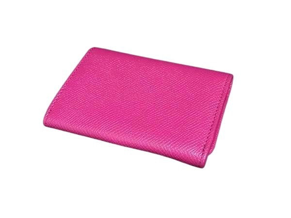 BVLGARI ブルガリ 名刺入れ ブルガリブルガリ ロゴクリップ カードケース 282477 ピンクスピネル レザー レディース ゴールド金具 超美品