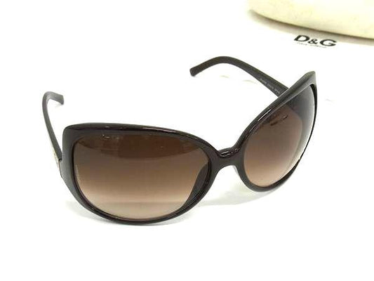 DOLCE＆GABBANA ドルチェ&ガッバーナ アイウェア サングラス DG6035 572/13 ブラウン系 プラスチック レディース ゴールド金具 美品