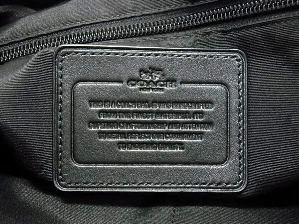 COACH コーチ バックパック トレック パック F71884 ブラック ナイロン メンズ シルバー金具 美品