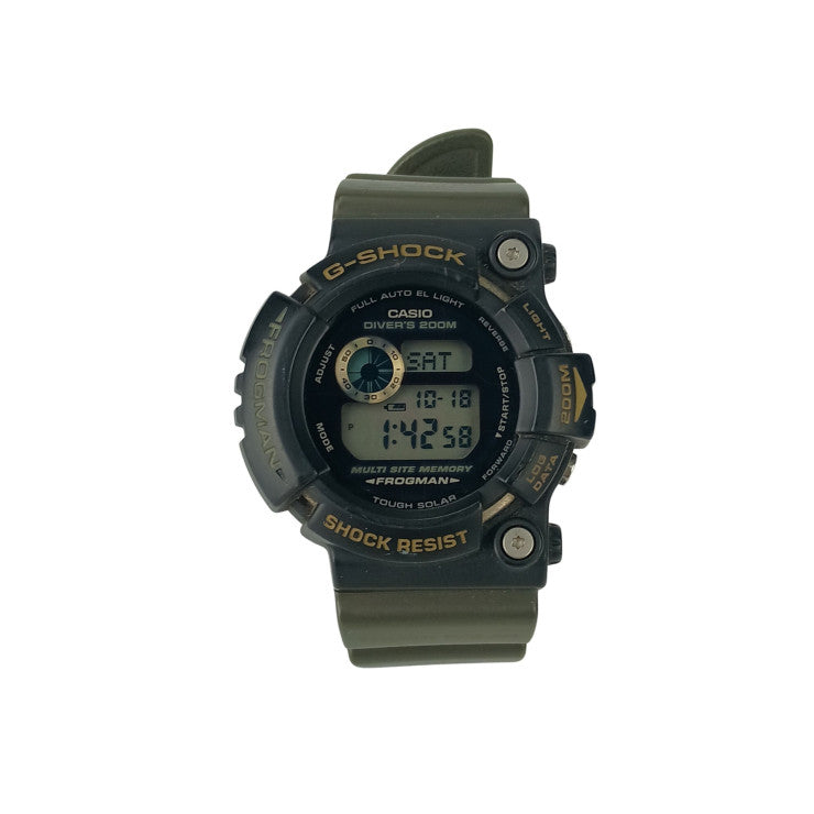CASIO カシオ 腕時計 GSHOCK フロッグマン トリプルクラウン GW 200TC ブラック文字盤 ラバー メンズ