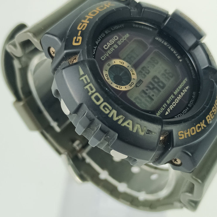 CASIO カシオ 腕時計 GSHOCK フロッグマン トリプルクラウン GW 200TC ブラック文字盤 ラバー メンズ