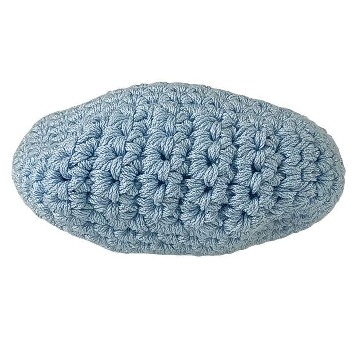 FENDI フェンディ コインケース コットンコインケース 8M0454 ブルー コットン レディース がま口 ゴールド金具 美品