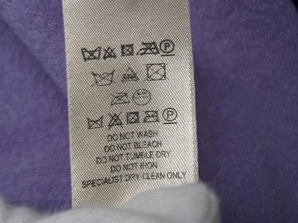 BURBERRY バーバリー マフラー パープル カシミヤ100% レディース フリンジ 美品