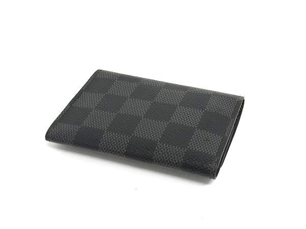 LOUIS VUITTON ルイヴィトン キーケース ダミエグラフィット ミュルティクレ6 N62662 ブラック系 PVC レザー メンズ 6連 美品