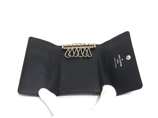 LOUIS VUITTON ルイヴィトン キーケース ダミエグラフィット ミュルティクレ6 N62662 ブラック系 PVC レザー メンズ 6連 美品