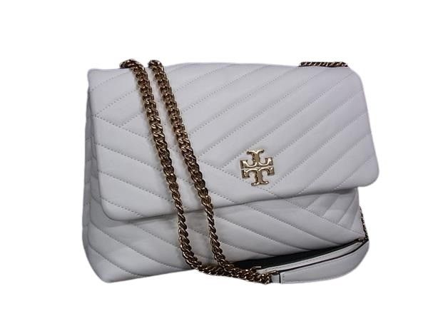 TORY BURCH トリーバーチ ショルダーバッグ キラ ホワイト系 レザー レディース チェーン キルティング ゴールド金具