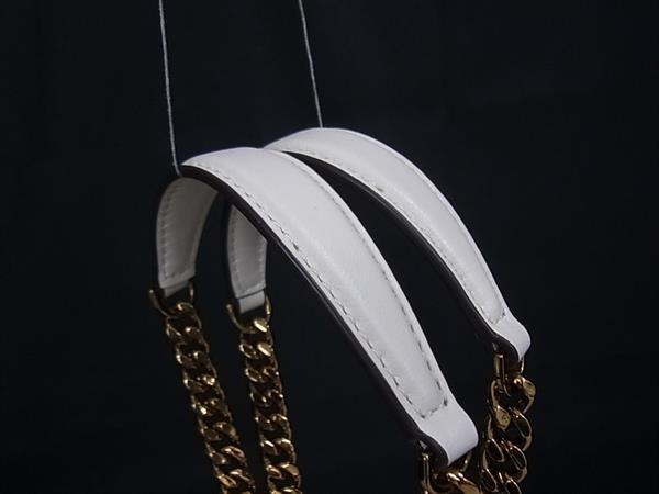 TORY BURCH トリーバーチ ショルダーバッグ キラ ホワイト系 レザー レディース チェーン キルティング ゴールド金具