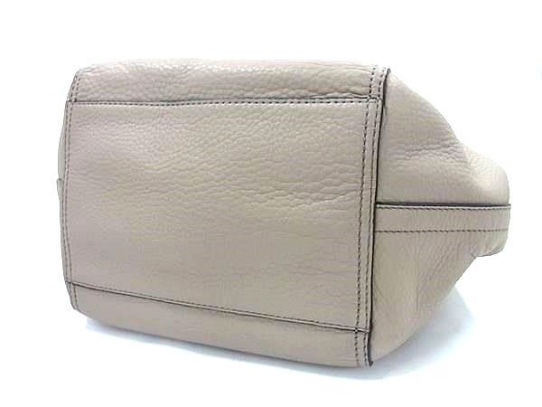 TORY BURCH トリーバーチ ハンドバッグ ハーフムーン グレージュ レザー レディース 2WAY 美品