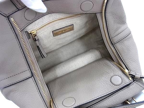 TORY BURCH トリーバーチ ハンドバッグ ハーフムーン グレージュ レザー レディース 2WAY 美品