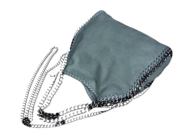 STELLA McCARTNEY ステラ マッカートニー ショルダーバッグ ファラベラ ミニ ライトグリーン系 エコレザー レディース チェーン シルバー金具