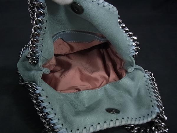 STELLA McCARTNEY ステラ マッカートニー ショルダーバッグ ファラベラ ミニ ライトグリーン系 エコレザー レディース チェーン シルバー金具