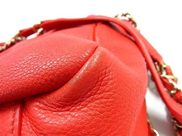 TORY BURCH トリーバーチ ショルダーバッグ マリオン チェーン ショルダーバッグ レッド系 レザー レディース ゴールド金具