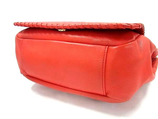 TORY BURCH トリーバーチ ショルダーバッグ マリオン チェーン ショルダーバッグ レッド系 レザー レディース ゴールド金具