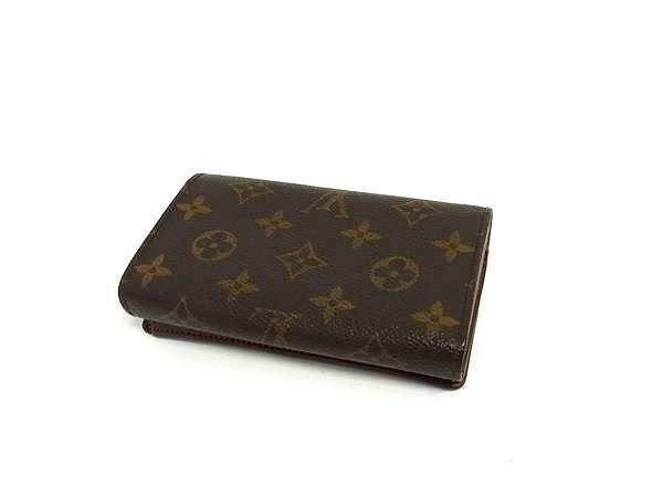 LOUIS VUITTON ルイヴィトン 財布 モノグラム ポルトモネ ビエ トレゾール M61730 ブラウン PVC レザー レディース 二つ折り 財布