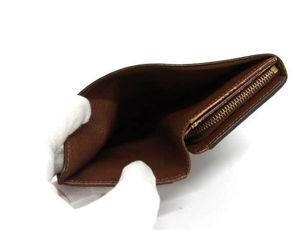 LOUIS VUITTON ルイヴィトン 財布 モノグラム ポルトモネ ビエ トレゾール M61730 ブラウン PVC レザー レディース 二つ折り 財布