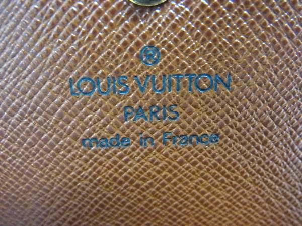 LOUIS VUITTON ルイヴィトン コインケース モノグラム ポルト モネ グゼ M61970 ブラウン PVC レザー ユニセックス 美品