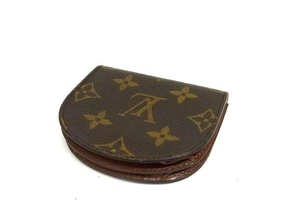 LOUIS VUITTON ルイヴィトン コインケース モノグラム ポルト モネ グゼ M61970 ブラウン PVC レザー ユニセックス 美品