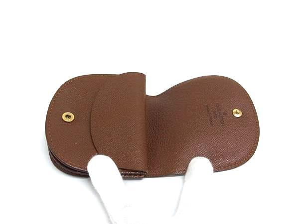 LOUIS VUITTON ルイヴィトン コインケース モノグラム ポルト モネ グゼ M61970 ブラウン PVC レザー ユニセックス 美品