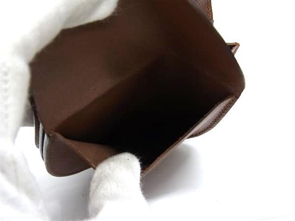 LOUIS VUITTON ルイヴィトン コインケース モノグラム ポルト モネ グゼ M61970 ブラウン PVC レザー ユニセックス 美品