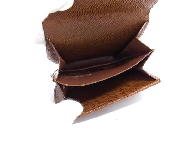 LOUIS VUITTON ルイヴィトン コインケース モノグラム ポルト モネ グゼ M61970 ブラウン PVC レザー ユニセックス