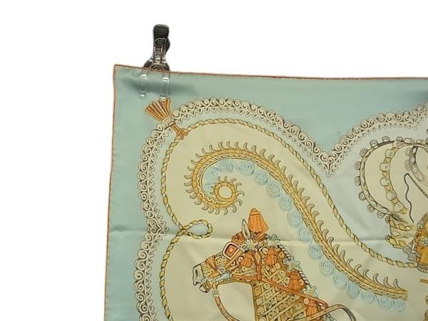 HERMES エルメス スカーフ カレ90 マルチカラー シルク100％ レディース paperole 馬車と貴族